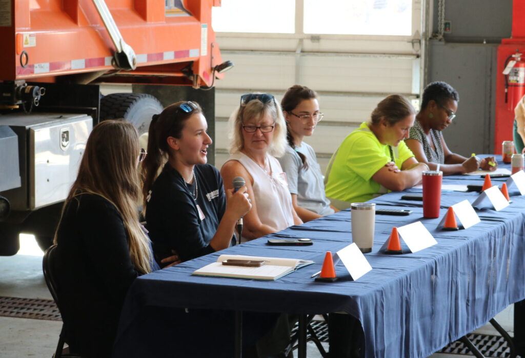 Women sit on a VWW Equity in Infrastruture panel discussion