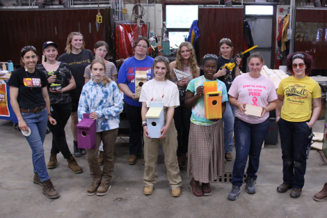LIFT Participants pose with their creations