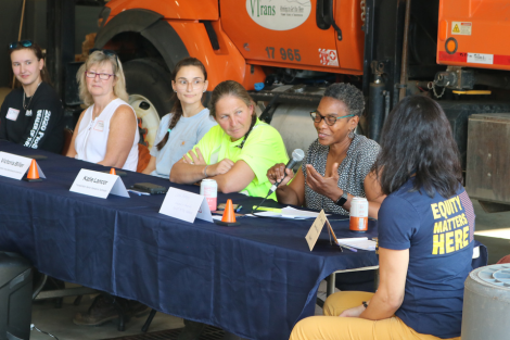 Panelists speak on Women in Infrastructure Panel