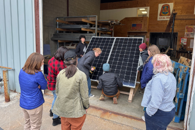Trailblazers build demo solar set-up
