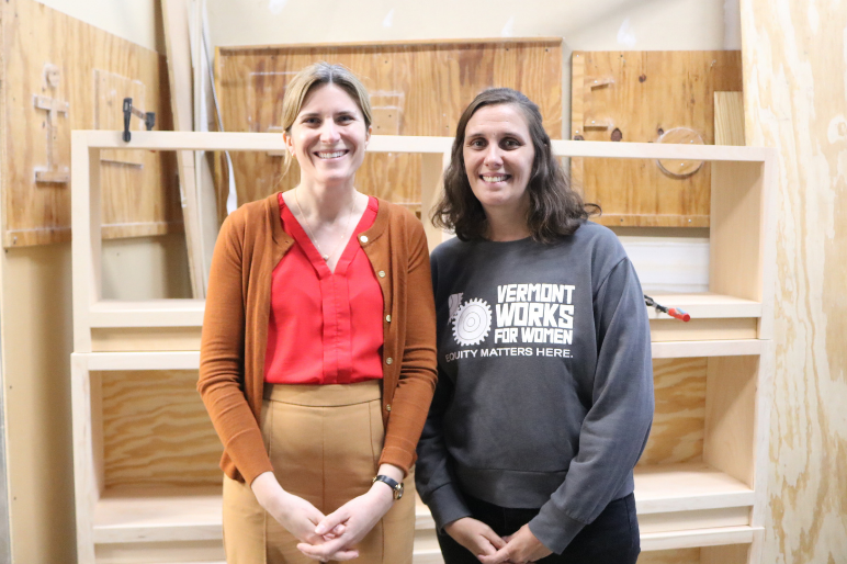 Vermont Department of Labor Commissioner Kendal Smith and Vermont Works for Women Executive Director Rhoni Basden