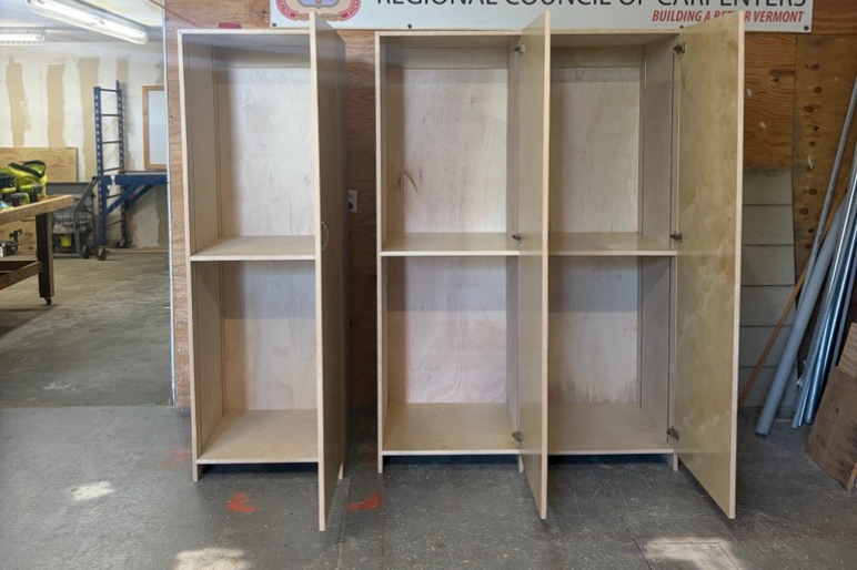 The cabinets for CRCF built by Manchester Trailblazers
