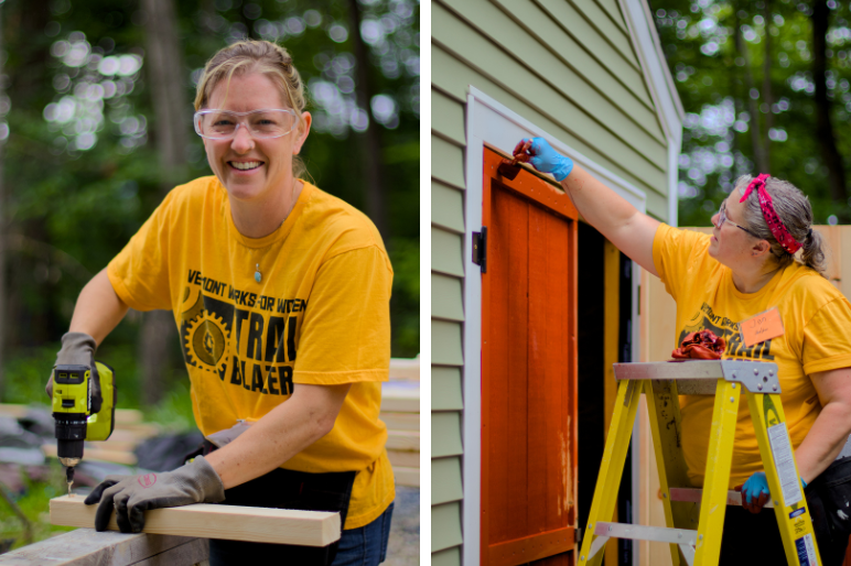 Trailblazers complete different tasks at Habitat for Humanity